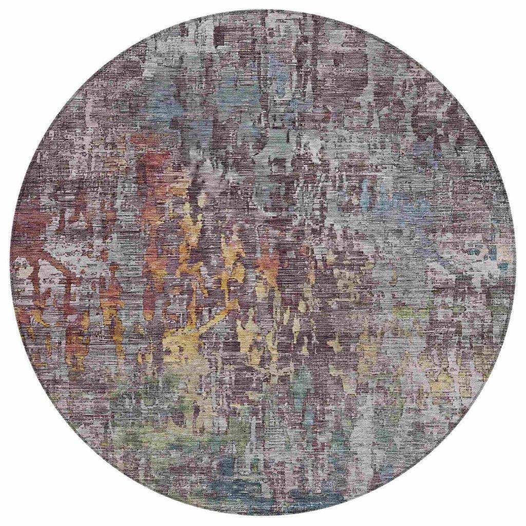 Lunisse Gray Washable Indoor - Outdoor Rug - LOOMLAN - LOOMLAN Rugs - Outdoor Rugs