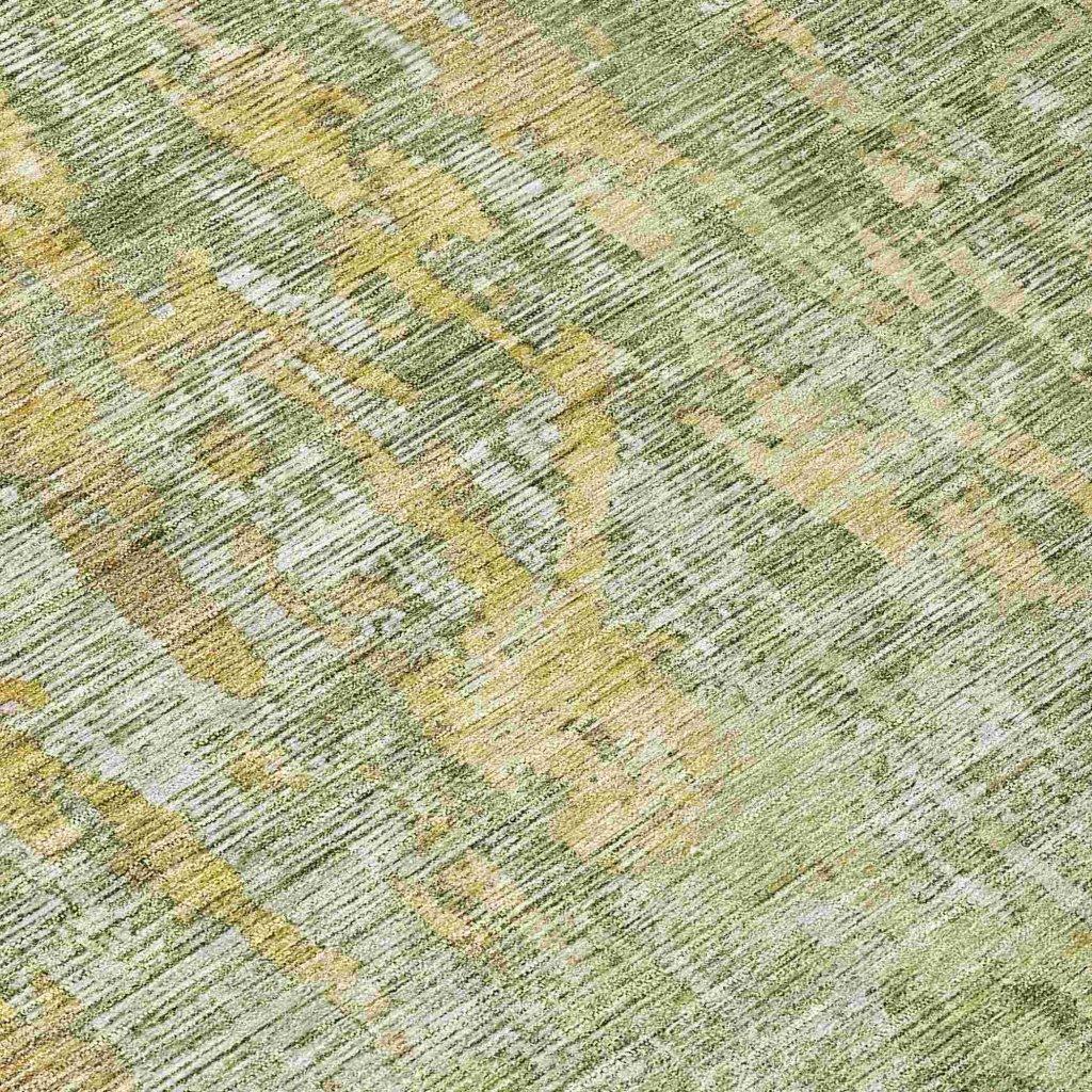 Lunisse Green Washable Indoor - Outdoor Rug - LOOMLAN - LOOMLAN Rugs - Outdoor Rugs