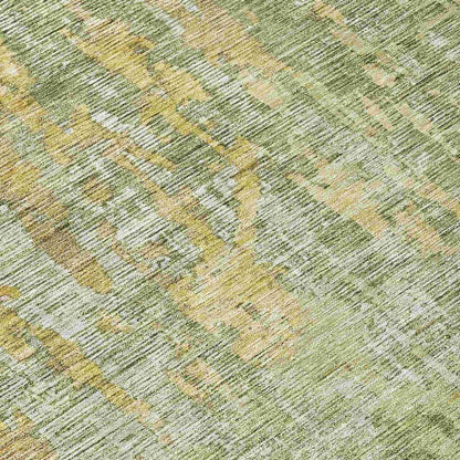 Lunisse Green Washable Indoor - Outdoor Rug - LOOMLAN - LOOMLAN Rugs - Outdoor Rugs
