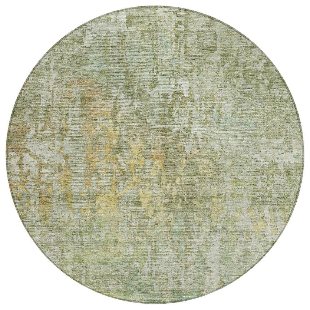 Lunisse Green Washable Indoor - Outdoor Rug - LOOMLAN - LOOMLAN Rugs - Outdoor Rugs