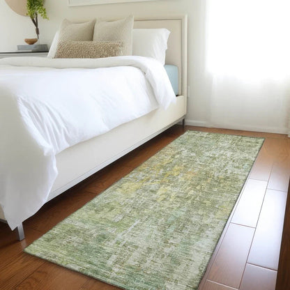 Lunisse Green Washable Indoor - Outdoor Rug - LOOMLAN - LOOMLAN Rugs - Outdoor Rugs