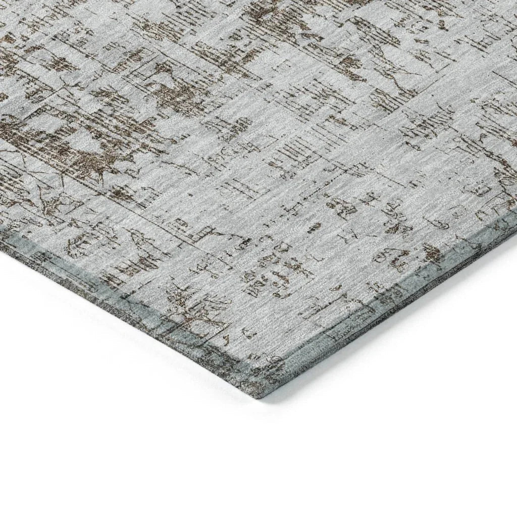 Lurea Brown Washable Indoor - Outdoor Rug - LOOMLAN - LOOMLAN Rugs - Outdoor Rugs