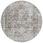 Lurea Brown Washable Indoor - Outdoor Rug - LOOMLAN - LOOMLAN Rugs - Outdoor Rugs
