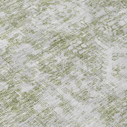Lurea Green Washable Indoor - Outdoor Rug - LOOMLAN - LOOMLAN Rugs - Outdoor Rugs