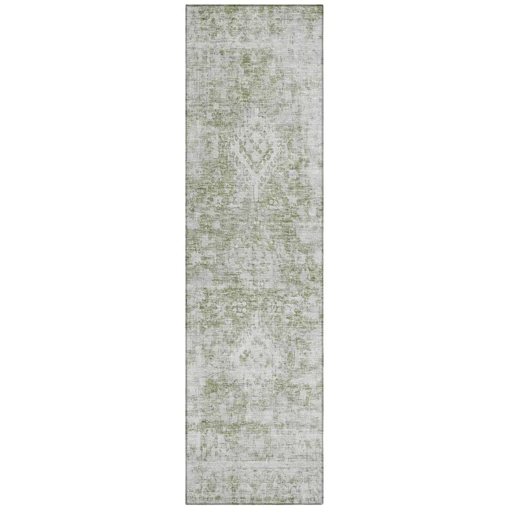 Lurea Green Washable Indoor - Outdoor Rug - LOOMLAN - LOOMLAN Rugs - Outdoor Rugs
