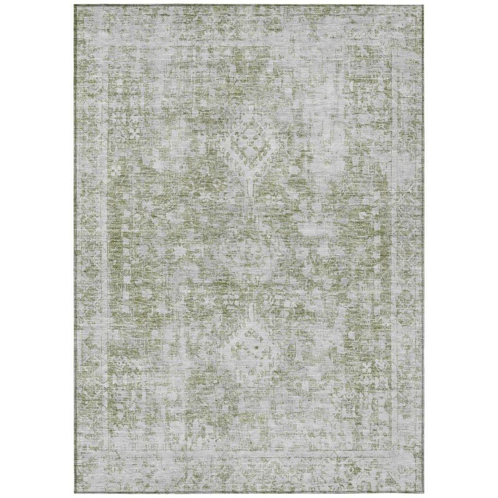 Lurea Green Washable Indoor - Outdoor Rug - LOOMLAN - LOOMLAN Rugs - Outdoor Rugs