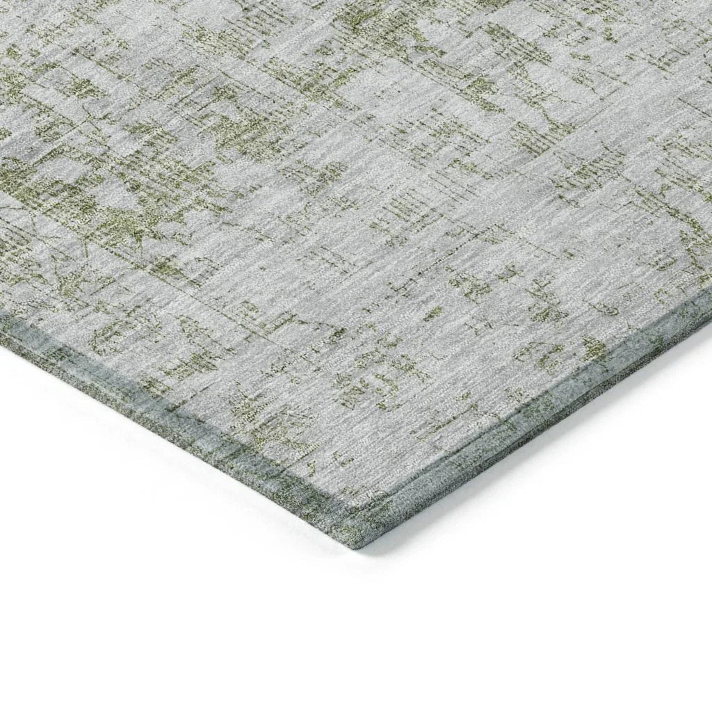 Lurea Green Washable Indoor - Outdoor Rug - LOOMLAN - LOOMLAN Rugs - Outdoor Rugs
