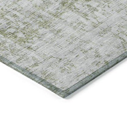 Lurea Green Washable Indoor - Outdoor Rug - LOOMLAN - LOOMLAN Rugs - Outdoor Rugs