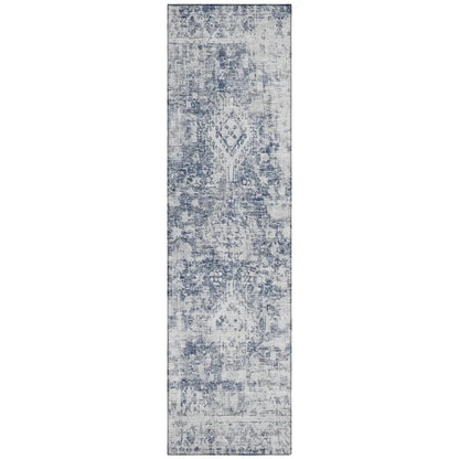 Lurea Navy Washable Indoor - Outdoor Rug - LOOMLAN - LOOMLAN Rugs - Outdoor Rugs