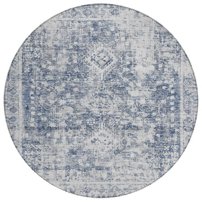 Lurea Navy Washable Indoor - Outdoor Rug - LOOMLAN - LOOMLAN Rugs - Outdoor Rugs