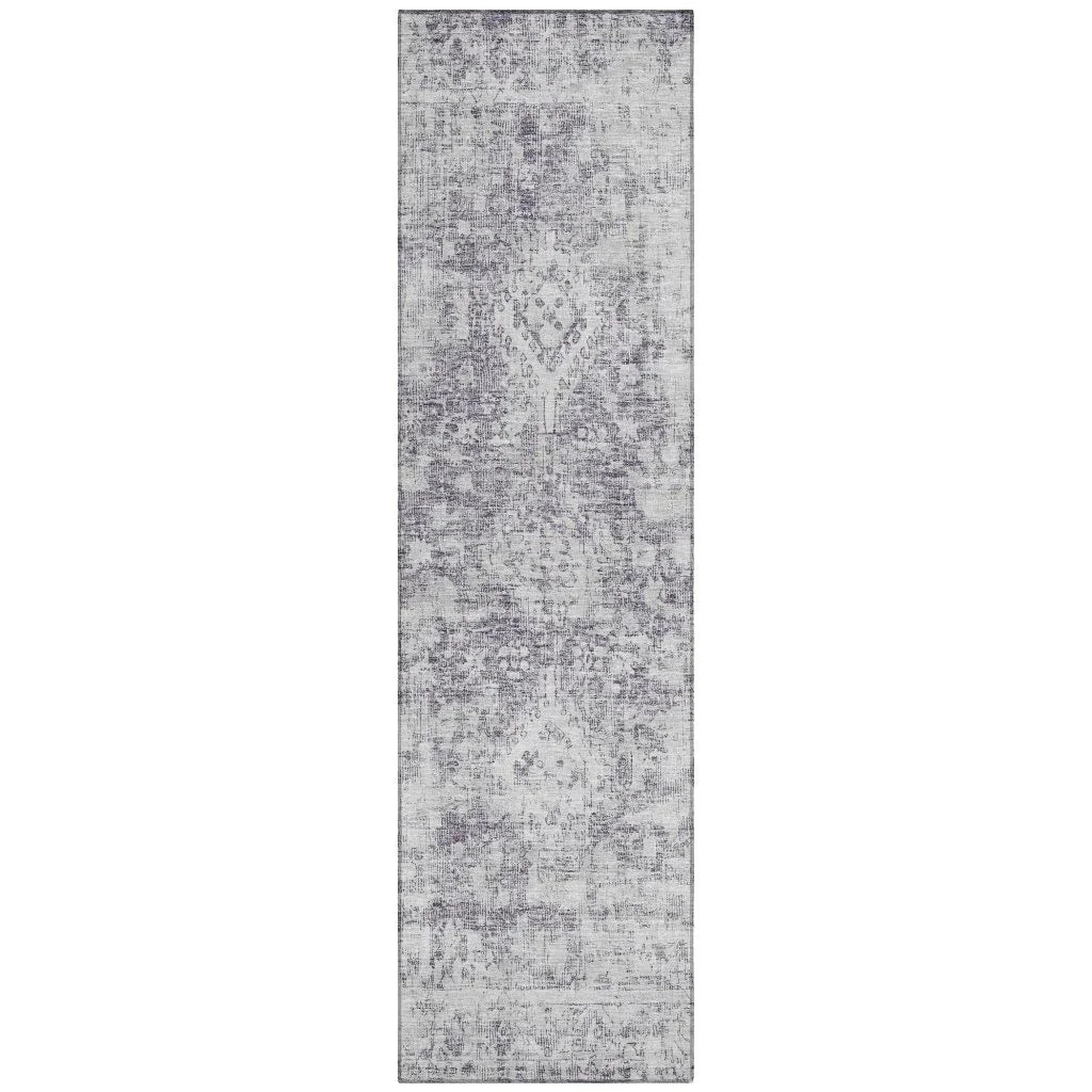 Lurea Purple Washable Indoor - Outdoor Rug - LOOMLAN - LOOMLAN Rugs - Outdoor Rugs