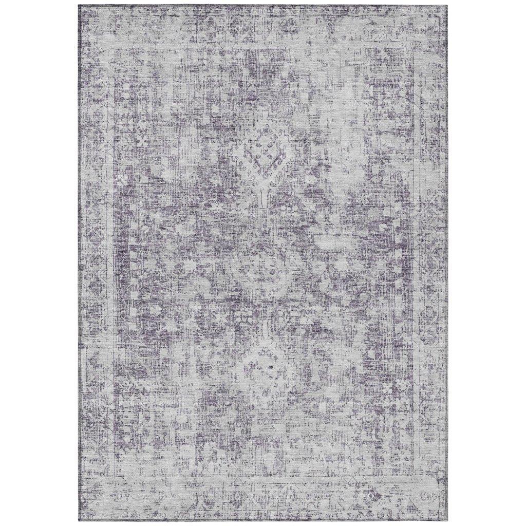 Lurea Purple Washable Indoor - Outdoor Rug - LOOMLAN - LOOMLAN Rugs - Outdoor Rugs