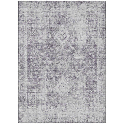 Lurea Purple Washable Indoor - Outdoor Rug - LOOMLAN - LOOMLAN Rugs - Outdoor Rugs