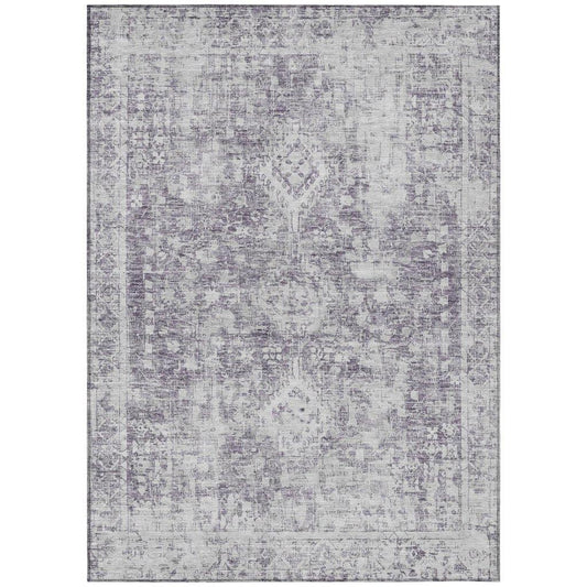 Lurea Purple Washable Indoor - Outdoor Rug - LOOMLAN - LOOMLAN Rugs - Outdoor Rugs
