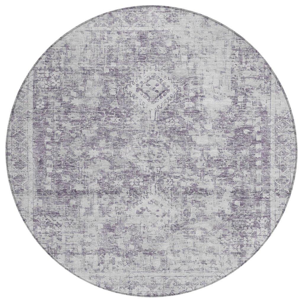Lurea Purple Washable Indoor - Outdoor Rug - LOOMLAN - LOOMLAN Rugs - Outdoor Rugs
