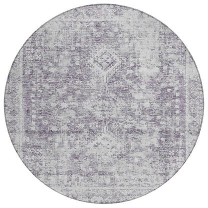 Lurea Purple Washable Indoor - Outdoor Rug - LOOMLAN - LOOMLAN Rugs - Outdoor Rugs
