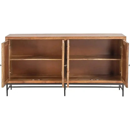 Dione Bone Inlay Designed 4 Door Sideboard - LOOMLAN - LOOMLAN - Sideboards