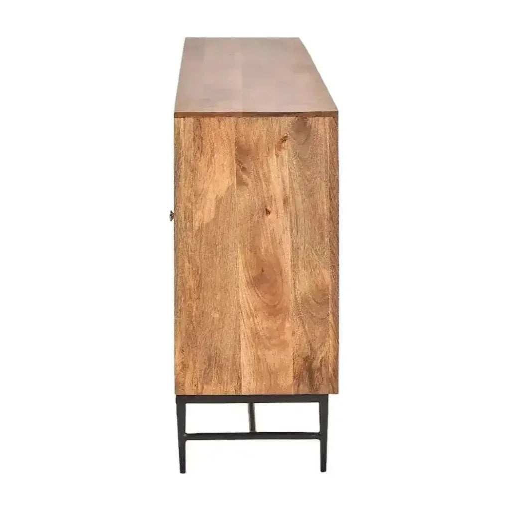 Dione Bone Inlay Designed 4 Door Sideboard - LOOMLAN - LOOMLAN - Sideboards