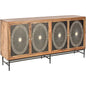 Dione Bone Inlay Designed 4 Door Sideboard - LOOMLAN - LOOMLAN - Sideboards