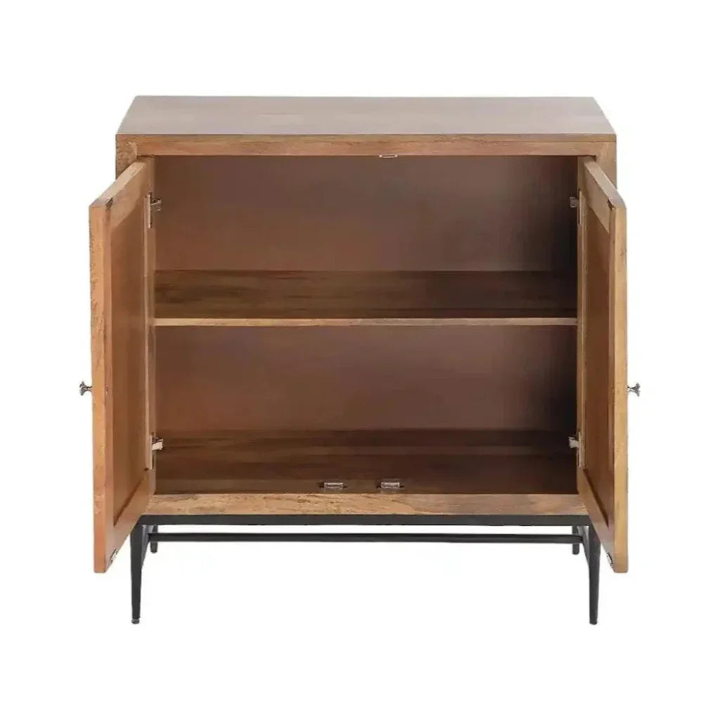 Dione Bone Inlay Designed 2 Door Cabinet - LOOMLAN - LOOMLAN - Accent Cabinets