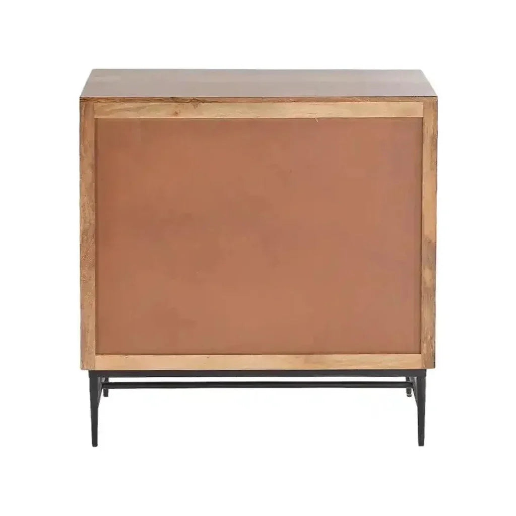 Dione Bone Inlay Designed 2 Door Cabinet - LOOMLAN - LOOMLAN - Accent Cabinets