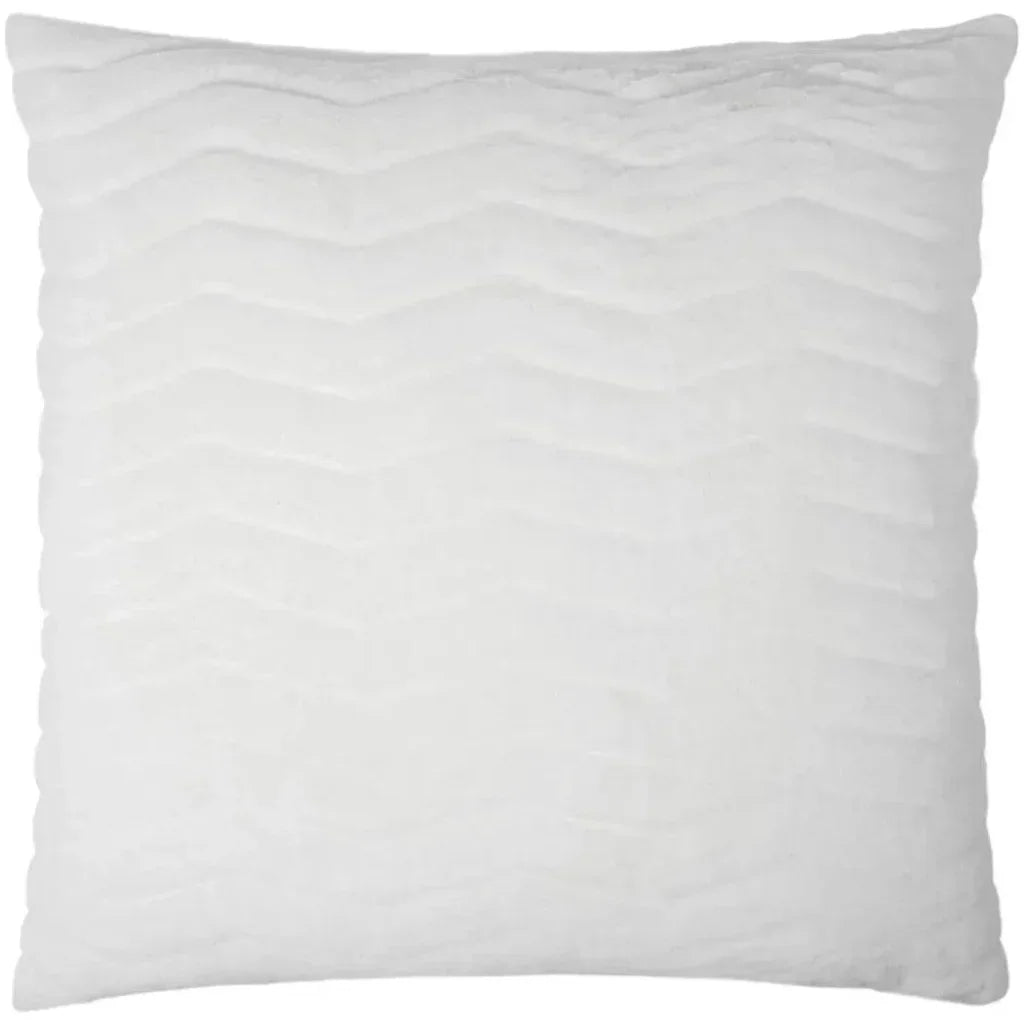 Lush Chevron Snow White Throw Pillow Insert - LOOMLAN - D.V. Kap - Throw Pillows