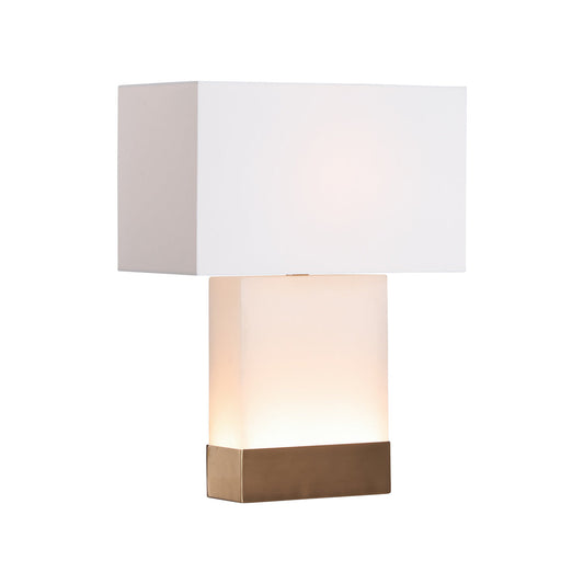 Luster White Alabaster Table Lamp