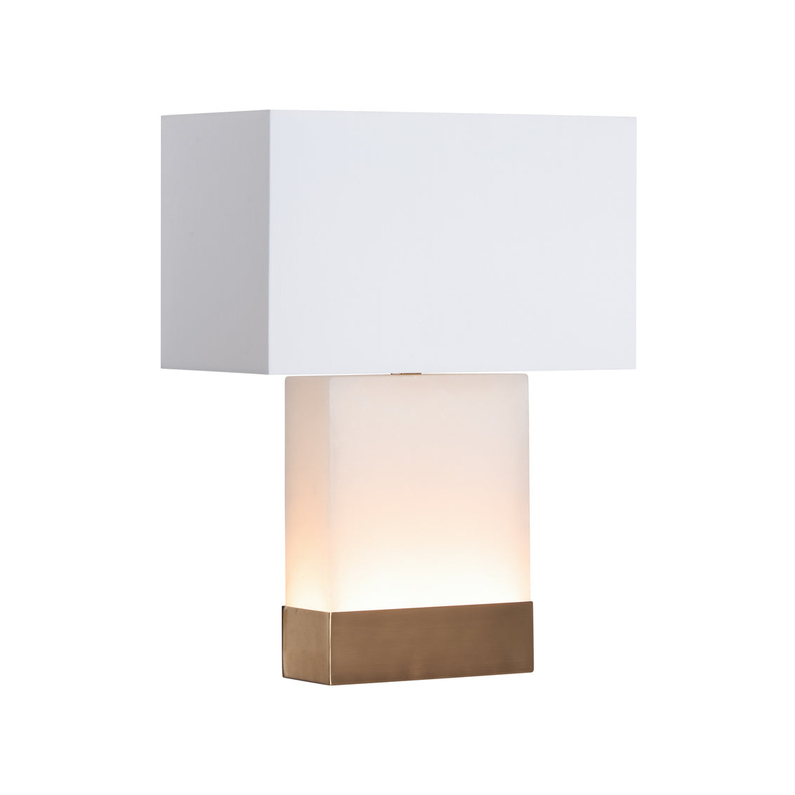 Luster White Alabaster Table Lamp