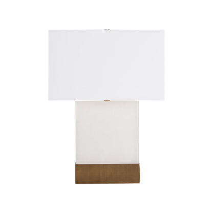 Luster White Alabaster Table Lamp