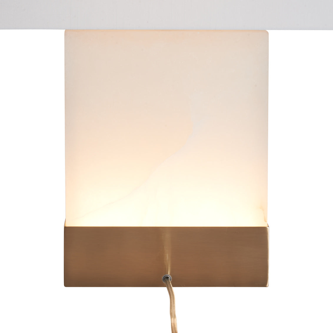 Luster White Alabaster Table Lamp