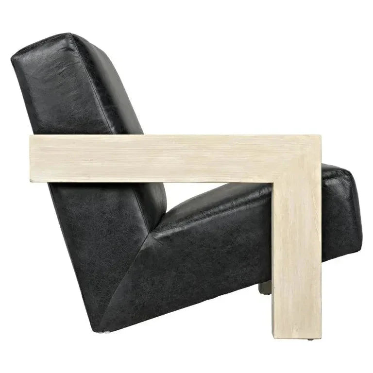 Luther Leather Luxurious Armchair - LOOMLAN - LOOMLAN - Club Chairs