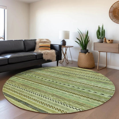 Luthyra Aloe Washable Indoor - Outdoor Rug - LOOMLAN - LOOMLAN Rugs - Outdoor Rugs