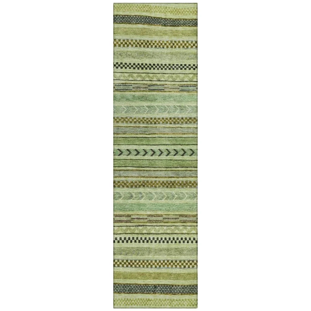 Luthyra Aloe Washable Indoor - Outdoor Rug - LOOMLAN - LOOMLAN Rugs - Outdoor Rugs