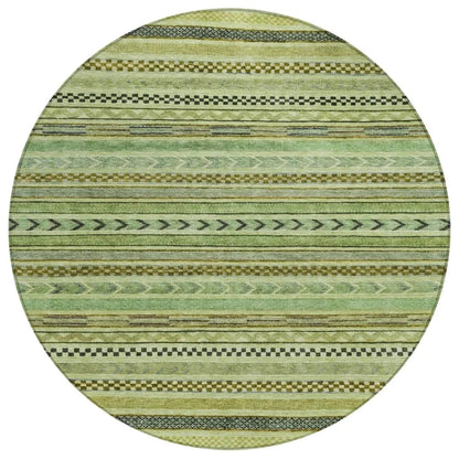 Luthyra Aloe Washable Indoor - Outdoor Rug - LOOMLAN - LOOMLAN Rugs - Outdoor Rugs
