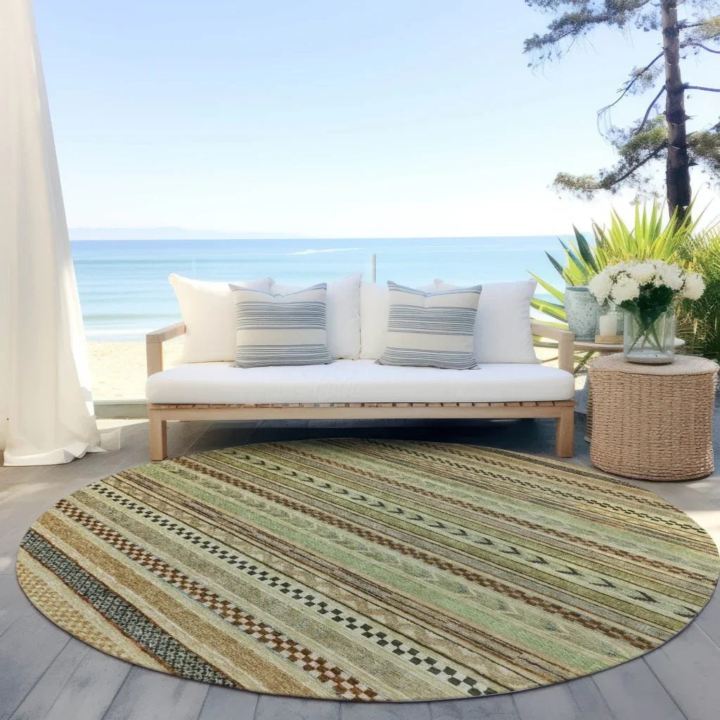 Luthyra Beige Washable Indoor - Outdoor Rug - LOOMLAN - LOOMLAN Rugs - Outdoor Rugs