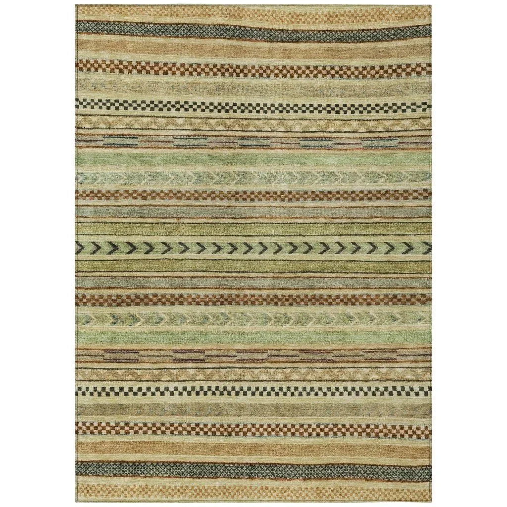 Luthyra Beige Washable Indoor - Outdoor Rug - LOOMLAN - LOOMLAN Rugs - Outdoor Rugs