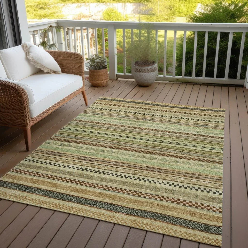 Luthyra Beige Washable Indoor - Outdoor Rug - LOOMLAN - LOOMLAN Rugs - Outdoor Rugs