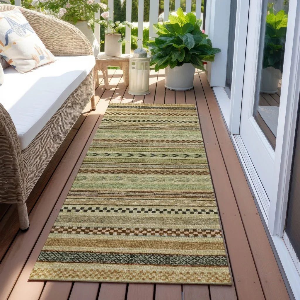 Luthyra Beige Washable Indoor - Outdoor Rug - LOOMLAN - LOOMLAN Rugs - Outdoor Rugs
