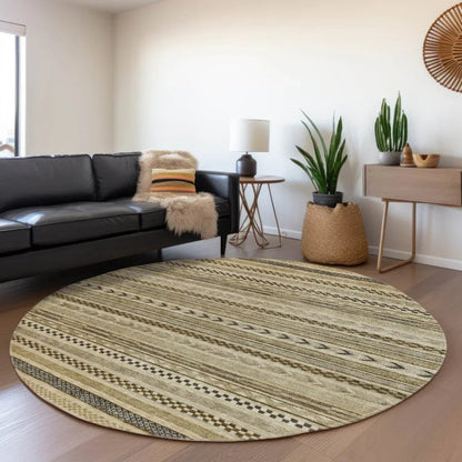 Luthyra Chocolate Washable Indoor - Outdoor Rug - LOOMLAN - LOOMLAN Rugs - Outdoor Rugs