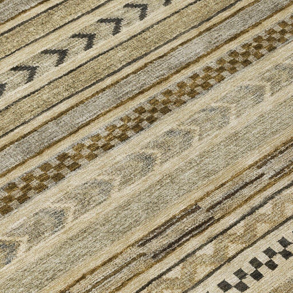 Luthyra Chocolate Washable Indoor - Outdoor Rug - LOOMLAN - LOOMLAN Rugs - Outdoor Rugs