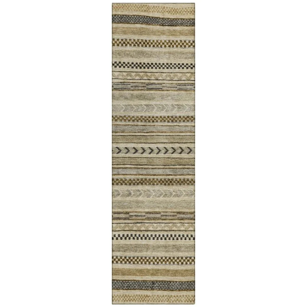 Luthyra Chocolate Washable Indoor - Outdoor Rug - LOOMLAN - LOOMLAN Rugs - Outdoor Rugs