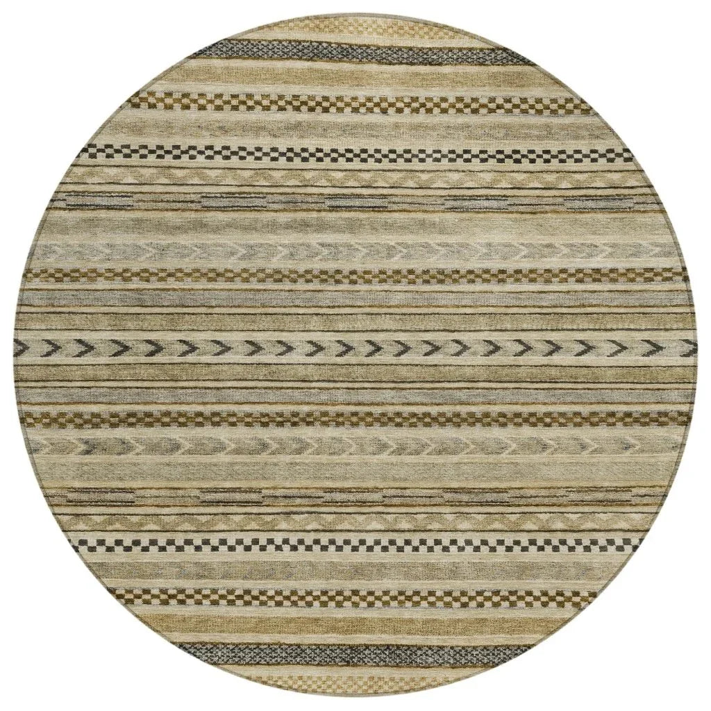 Luthyra Chocolate Washable Indoor - Outdoor Rug - LOOMLAN - LOOMLAN Rugs - Outdoor Rugs