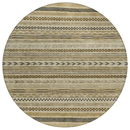 Luthyra Chocolate Washable Indoor - Outdoor Rug - LOOMLAN - LOOMLAN Rugs - Outdoor Rugs