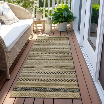 Luthyra Chocolate Washable Indoor - Outdoor Rug - LOOMLAN - LOOMLAN Rugs - Outdoor Rugs