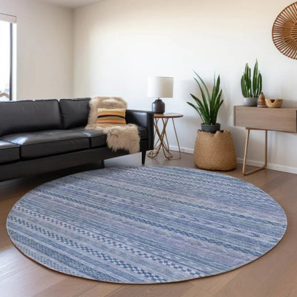 Luthyra Denim Washable Indoor - Outdoor Rug - LOOMLAN - LOOMLAN Rugs - Outdoor Rugs