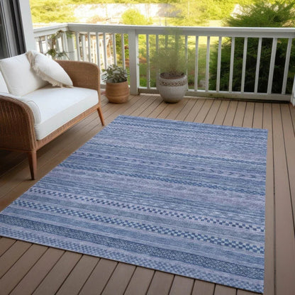 Luthyra Denim Washable Indoor - Outdoor Rug - LOOMLAN - LOOMLAN Rugs - Outdoor Rugs
