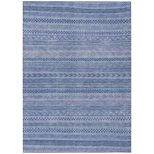 Luthyra Denim Washable Indoor - Outdoor Rug - LOOMLAN - LOOMLAN Rugs - Outdoor Rugs