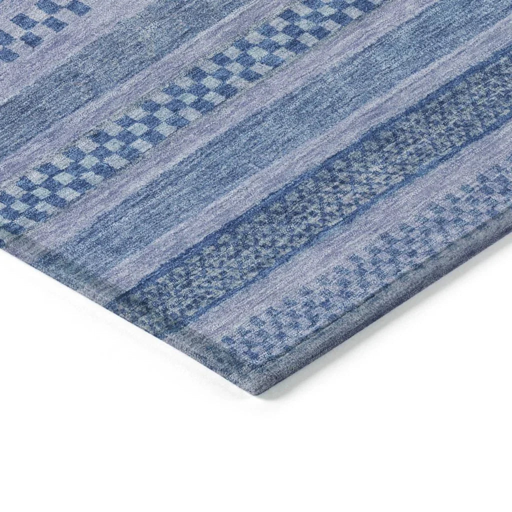 Luthyra Denim Washable Indoor - Outdoor Rug - LOOMLAN - LOOMLAN Rugs - Outdoor Rugs