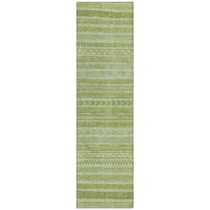 Luthyra Green Washable Indoor - Outdoor Rug - LOOMLAN - LOOMLAN Rugs - Outdoor Rugs