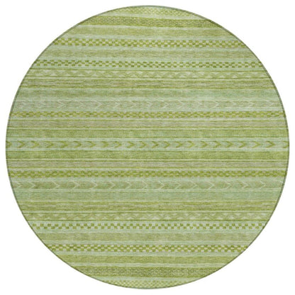 Luthyra Green Washable Indoor - Outdoor Rug - LOOMLAN - LOOMLAN Rugs - Outdoor Rugs